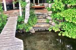 Custom Stone Steps for Ease of Lake Access for Swimming 